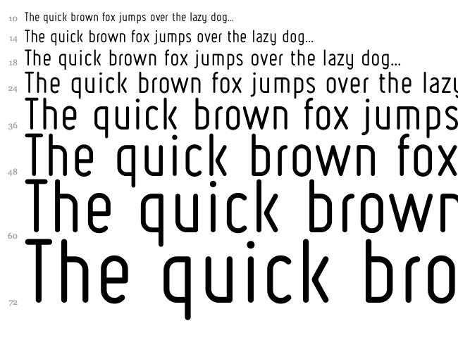 Ruler font waterfall